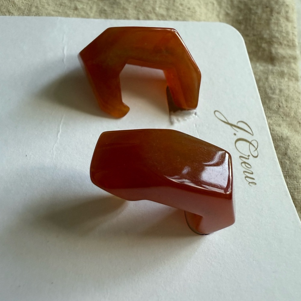 J. Crew Amber Geometric Earrings